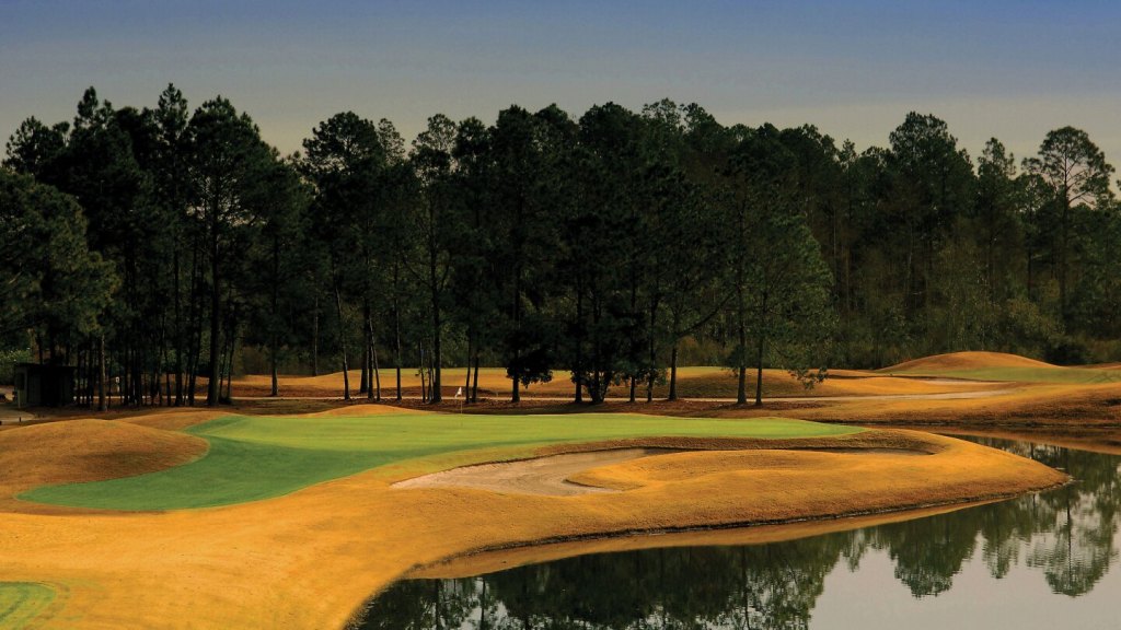View of golf course fairway